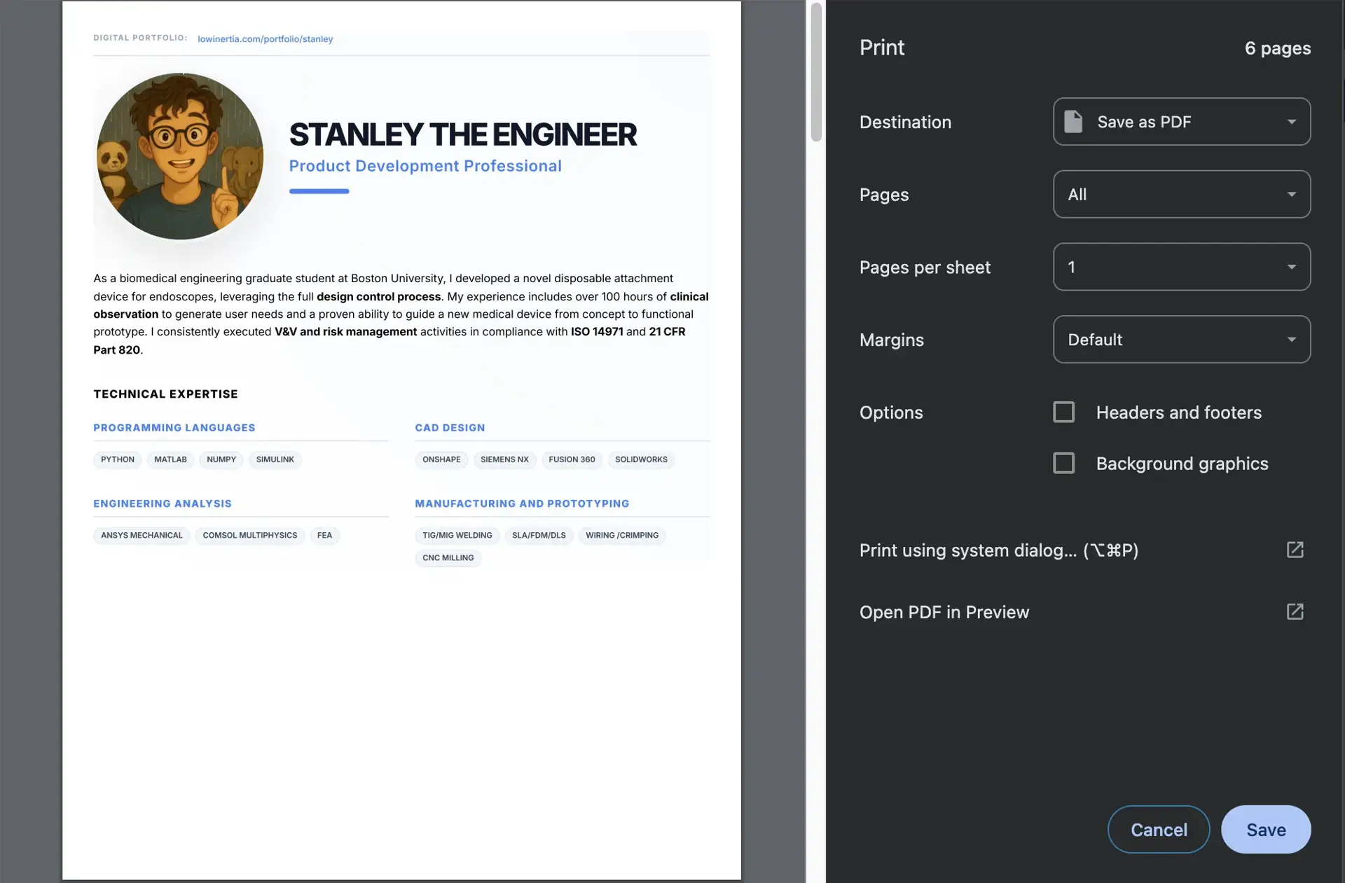 lowinertia project editor dashboard with rich text, image and video upload tools